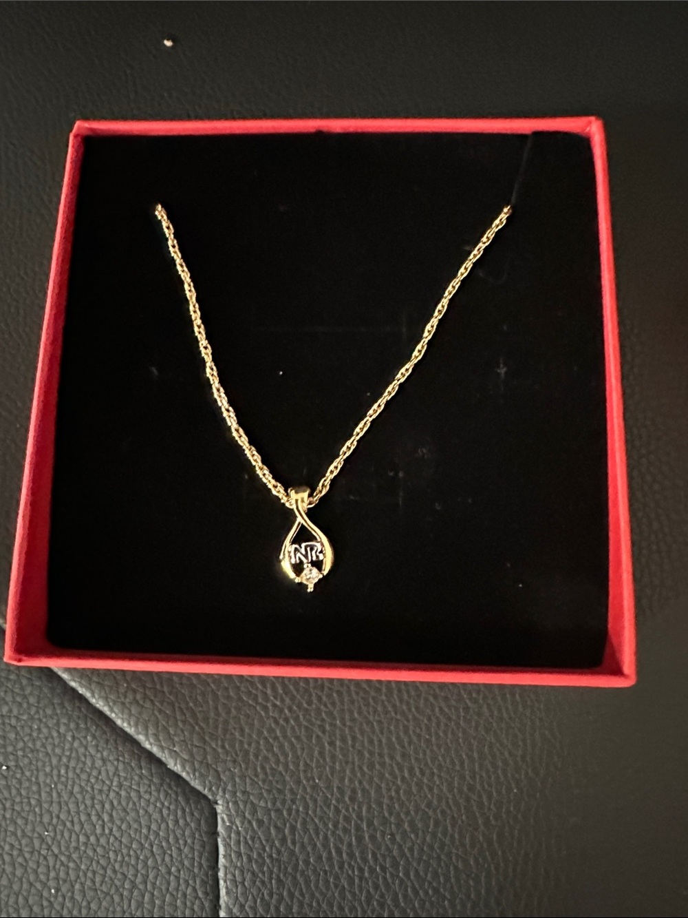 Nina Ricci Gold-Tone 'N' Drop Pendant Necklace